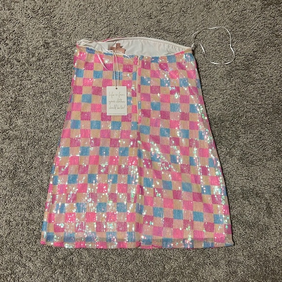 Show me your mumu On My Way Dress ~ Checkered Sequin - Picture 4 of 4